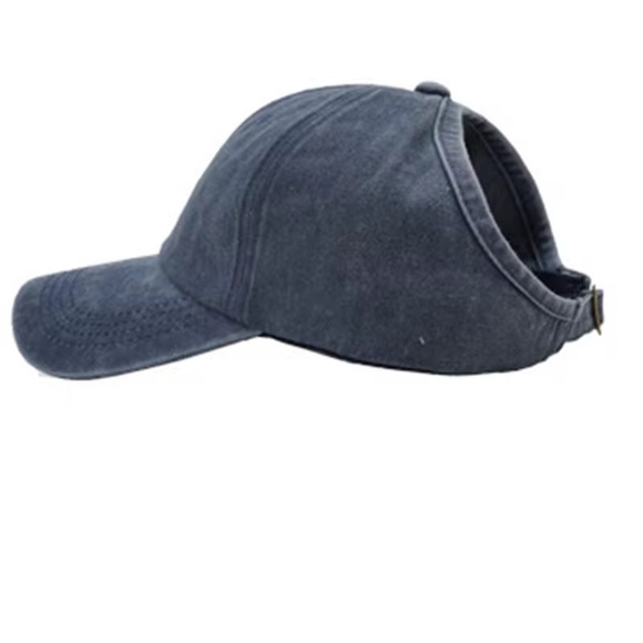 Ponytail Baseball Cap, Mineral Wash Hat - Listing is for 1, Choice of Color - Picture 5 of 13